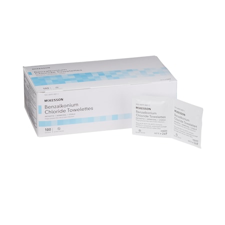 Mckesson Sanitizing Skin Wipe 5 x 7", PK 100 269